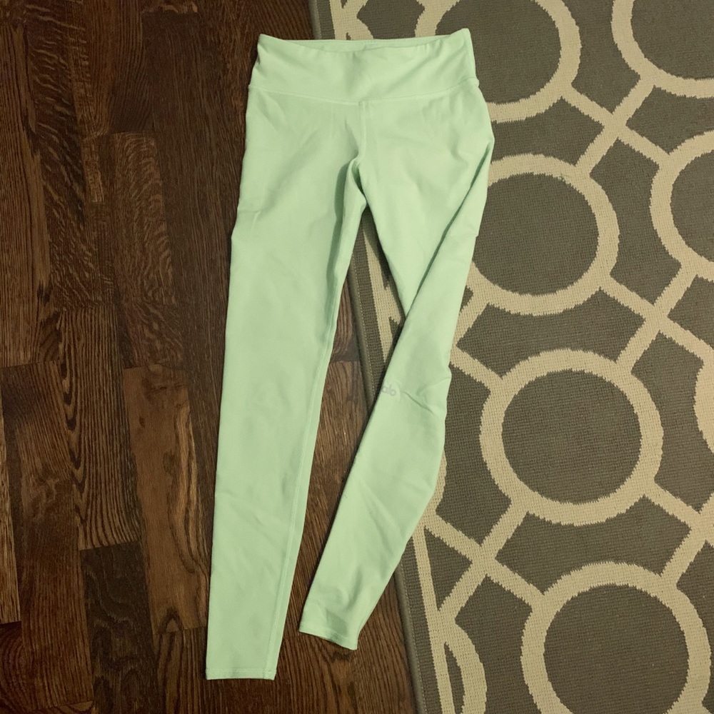 Alo Yoga Airbrush Neon Lime Leggings